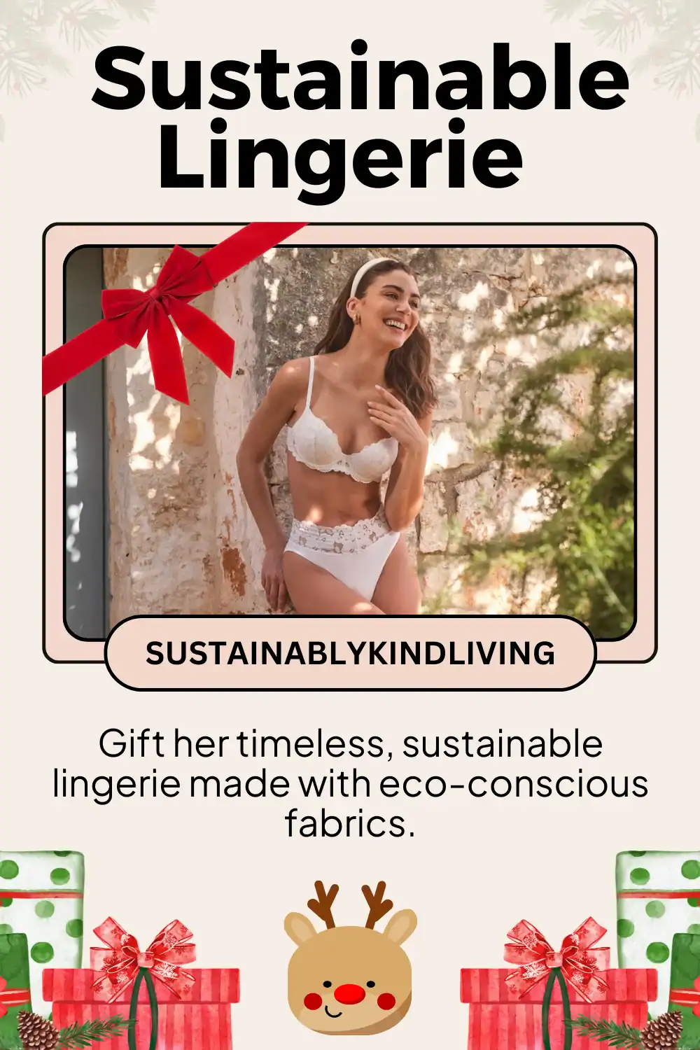 Cosabella lingerie, sustainable and ethically made, a luxury eco-friendly fashion gift for women.