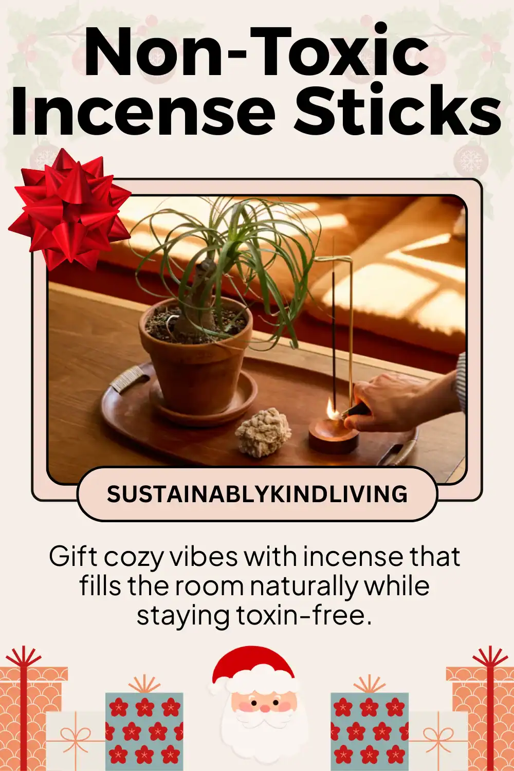 P.F. Candle Co. incense sticks made with natural ingredients, perfect for cozy eco-friendly holiday gifting.