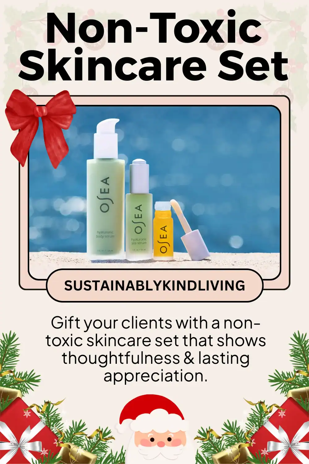 OSEA Malibu non-toxic skincare set crafted with plant-based ingredients, a sustainable and thoughtful client gift option.