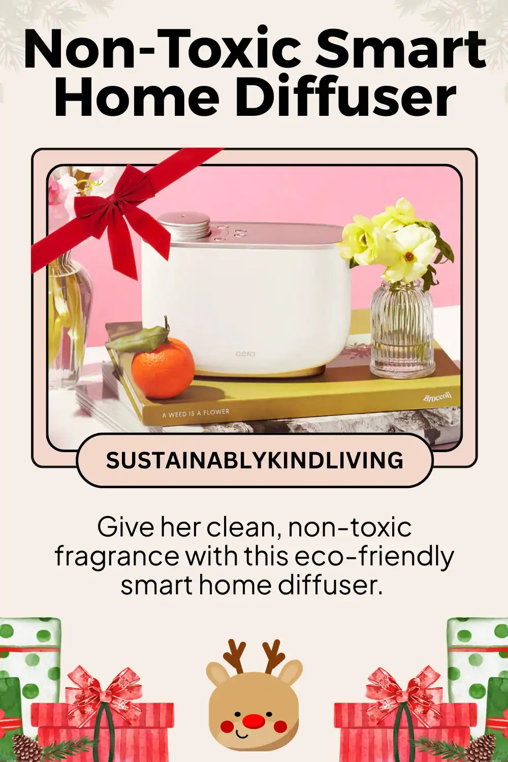 Aera smart diffuser with non-toxic fragrances, eco-conscious and cruelty-free, a thoughtful sustainable home gift.