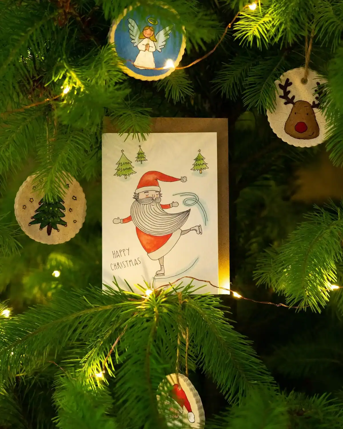 Little Difference biodegradable Christmas cards recycled paper tree planting.