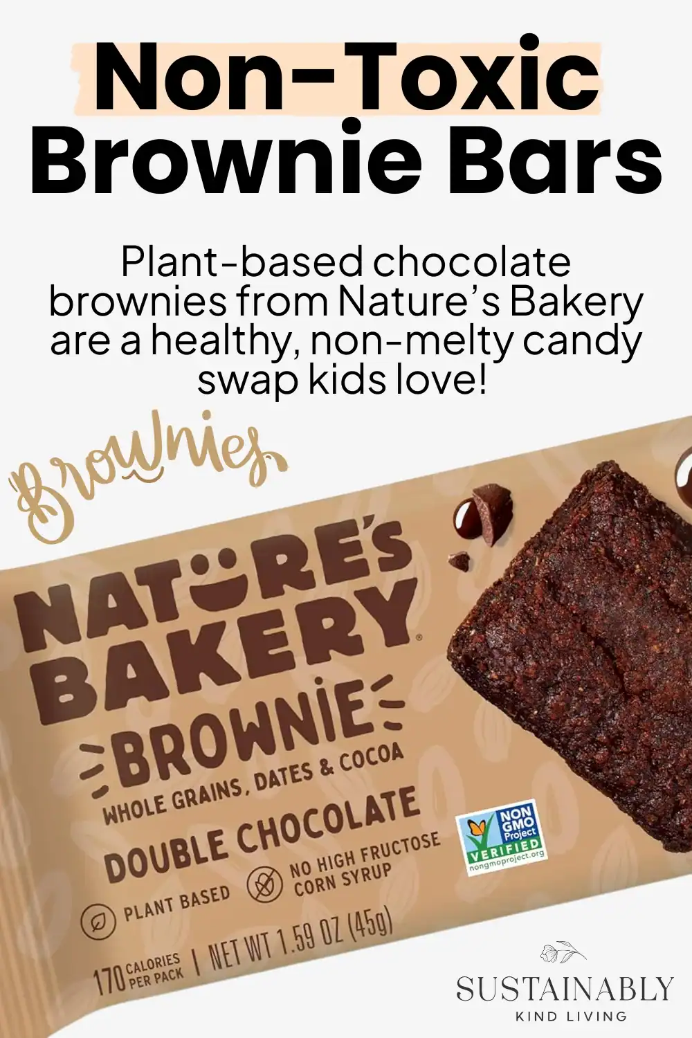Nature’s Bakery organic fig and brownie bars, non-GMO and gluten-free, are great for school-safe Halloween snacks.