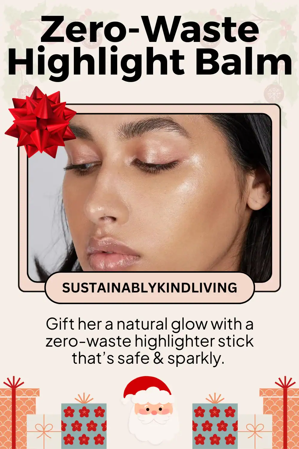 Axiology zero-waste balmie highlight stick with clean ingredients, great for eco-conscious holiday gifting.