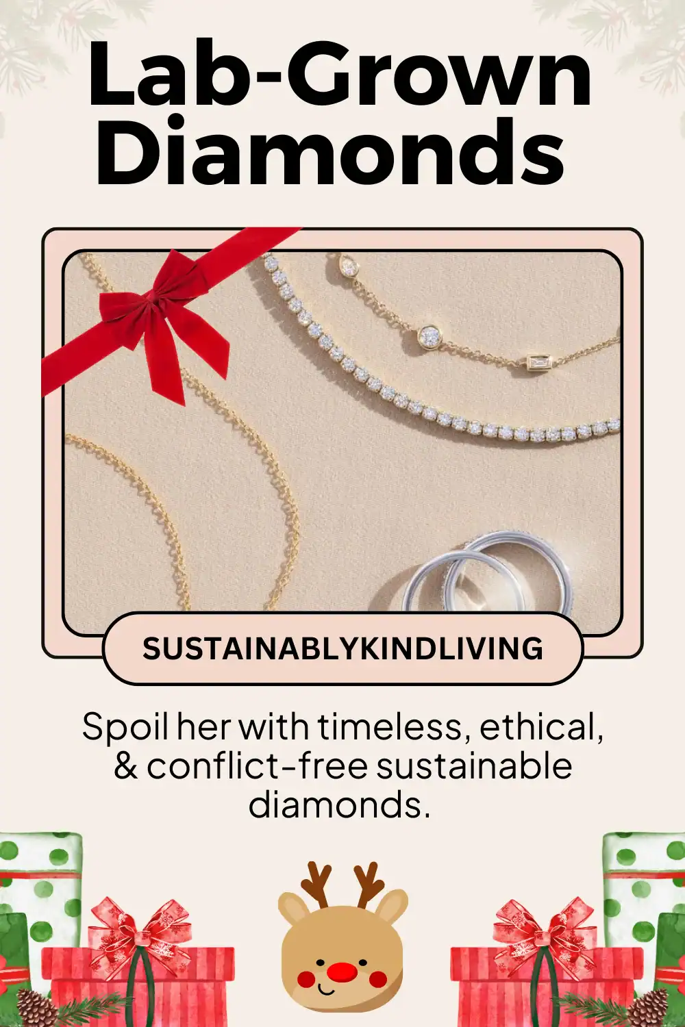 Brilliant Earth ethical diamonds, conflict-free and sustainable, a luxury eco-friendly jewelry gift she’ll treasure.