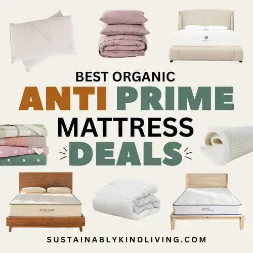 Organic mattress and bedding Prime Day deals featuring natural latex, organic cotton, and healthier sleep products.