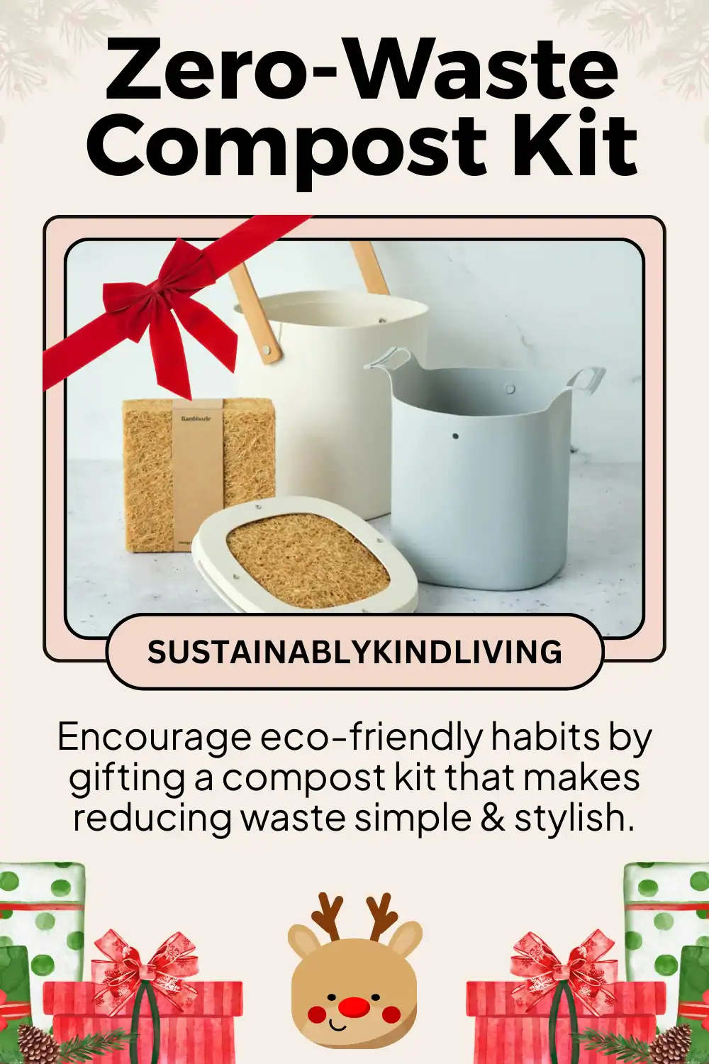Zero Waste Store compost starter kit for plastic-free living, the perfect eco-friendly kitchen upgrade.