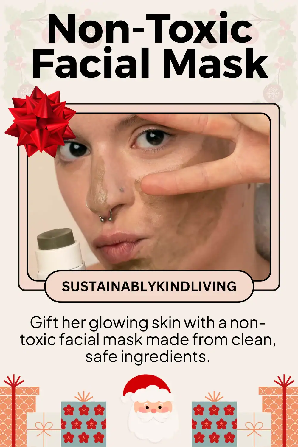 Attitude Living facial mask crafted with non-toxic, EWG-verified ingredients, ideal skincare gift for women.