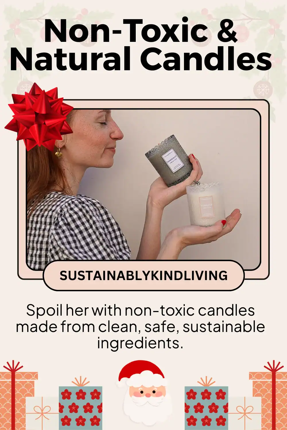 Meaningful Mantras candles made with natural wax and non-toxic fragrance, perfect eco-friendly gift for her home.