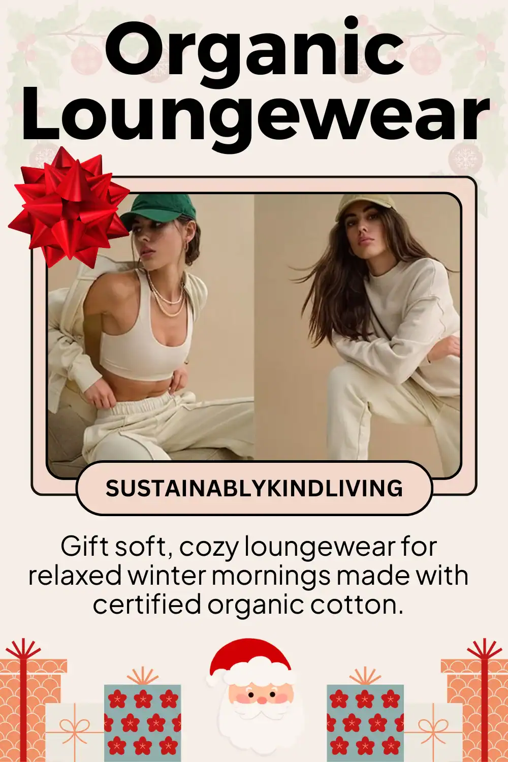 Mate the Label organic loungewear made with GOTS cotton, perfect sustainable Christmas gift for cozy mornings.