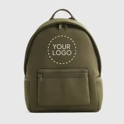 Quince all-day neoprene backpack made with durable, eco-friendly materials, a practical sustainable corporate gift.