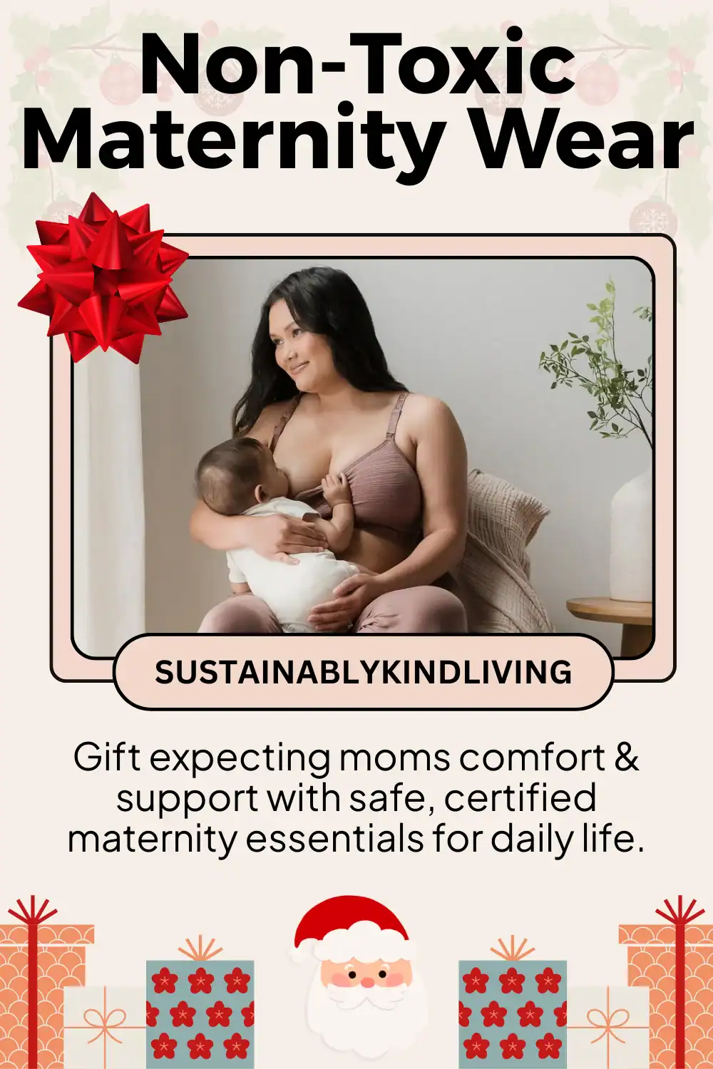 Kindred Bravely non-toxic maternity wear certified by OEKO-TEX, perfect sustainable gift for expecting moms.