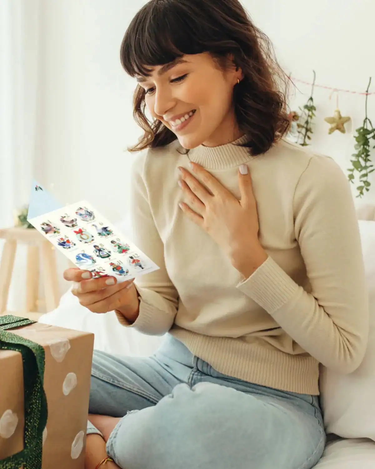 Tree-Free eco friendly Christmas cards recycled paper USA.