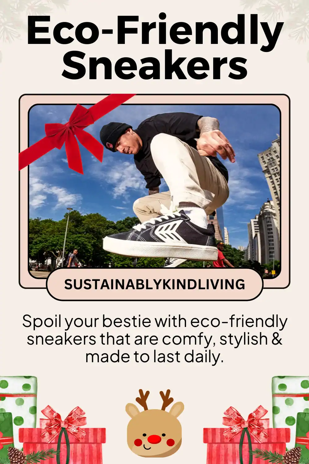 Cariuma eco-friendly sneakers made with organic cotton and natural rubber, perfect sustainable teen fashion.