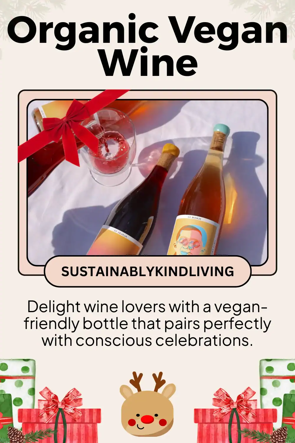 Tinto Amorio vegan wine crafted from organic grapes, sustainable and cruelty-free for conscious celebrations.