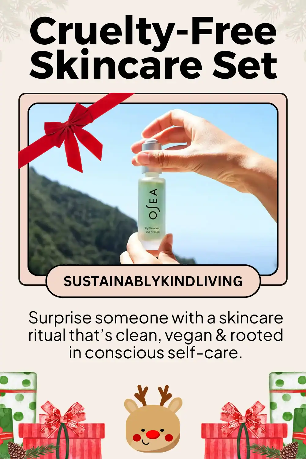 OSEA Malibu vegan skincare set made with natural botanicals, cruelty-free and non-toxic for self-care.