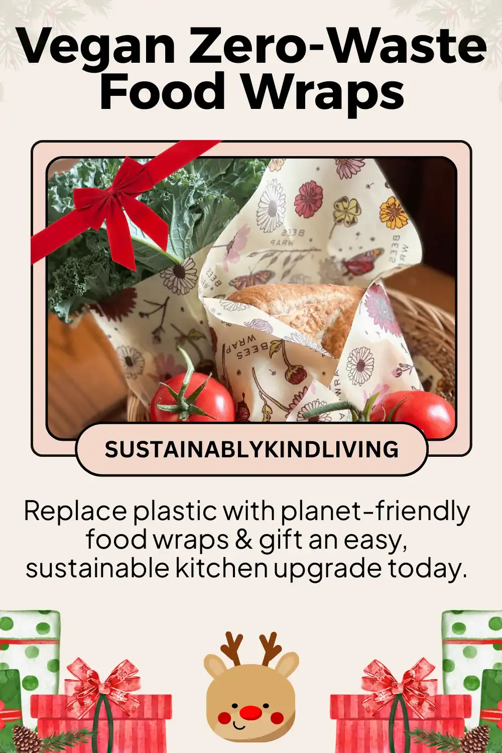 Bee’s Wrap vegan wood wraps made without beeswax, a reusable plastic-free alternative for food storage.