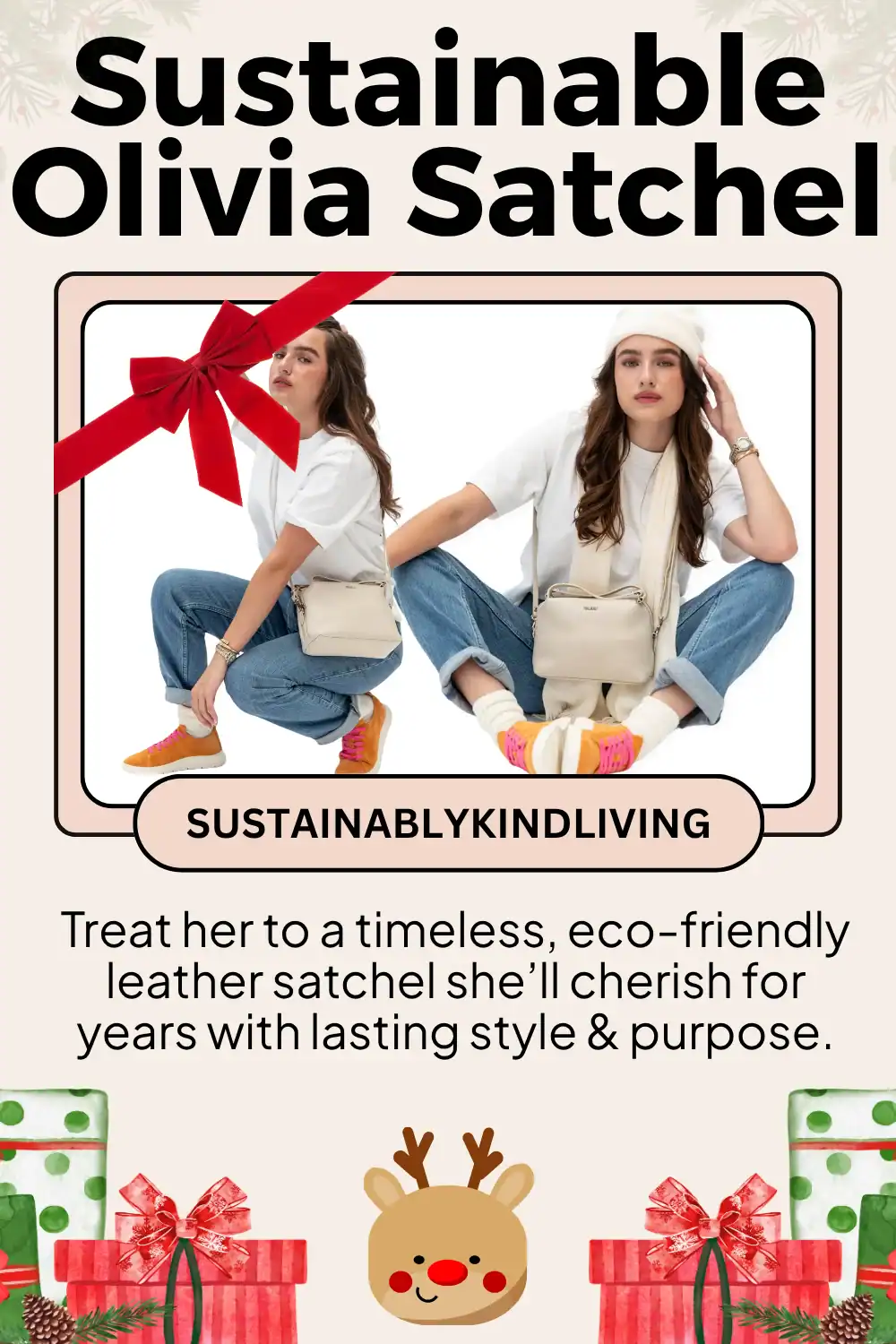Italeau handcrafted Italian leather satchel made with naturally tanned, water-resistant leather, sustainable and timeless eco-friendly gift for her.