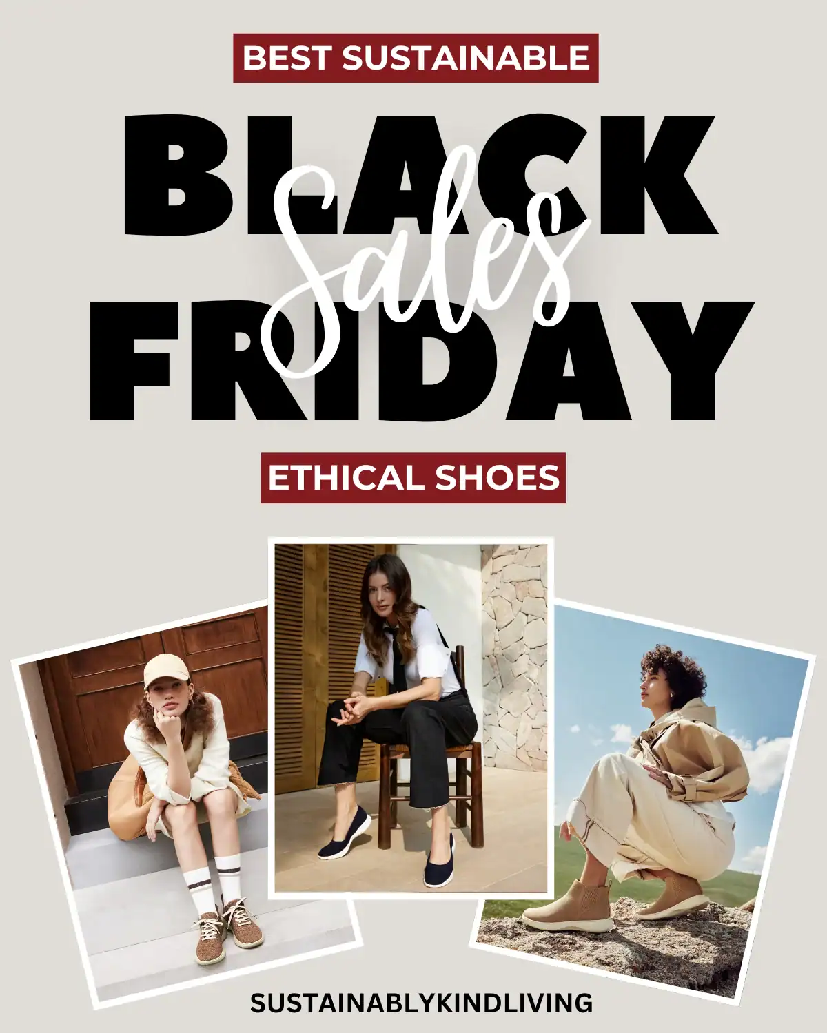 Vivaia ethical shoes for women crafted with recycled and eco-friendly materials, perfect for sustainable Black Friday footwear deals.