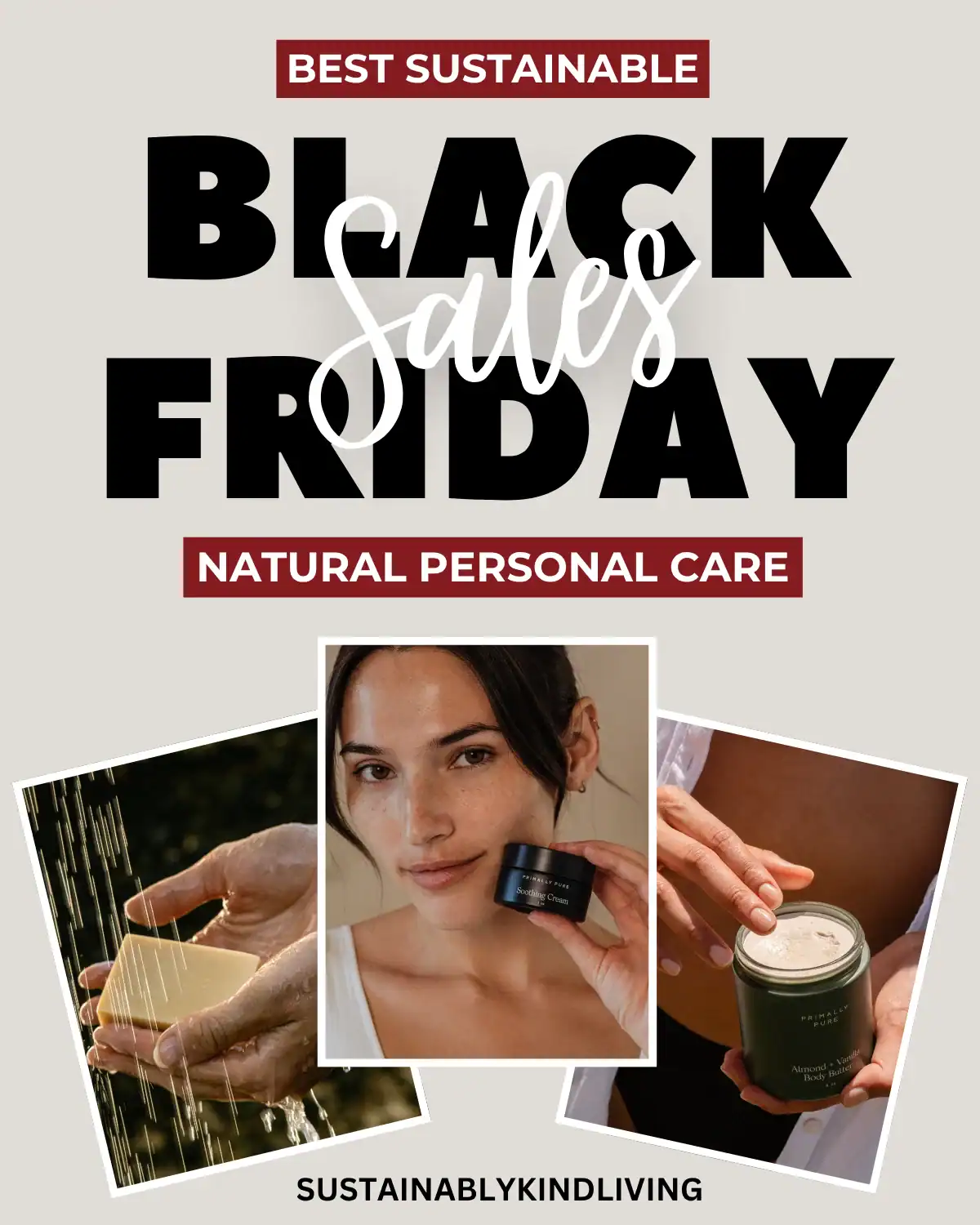 Primally Pure natural personal care products made with organic oils and herbs, ideal for toxin-free Black Friday skincare and wellness sales.