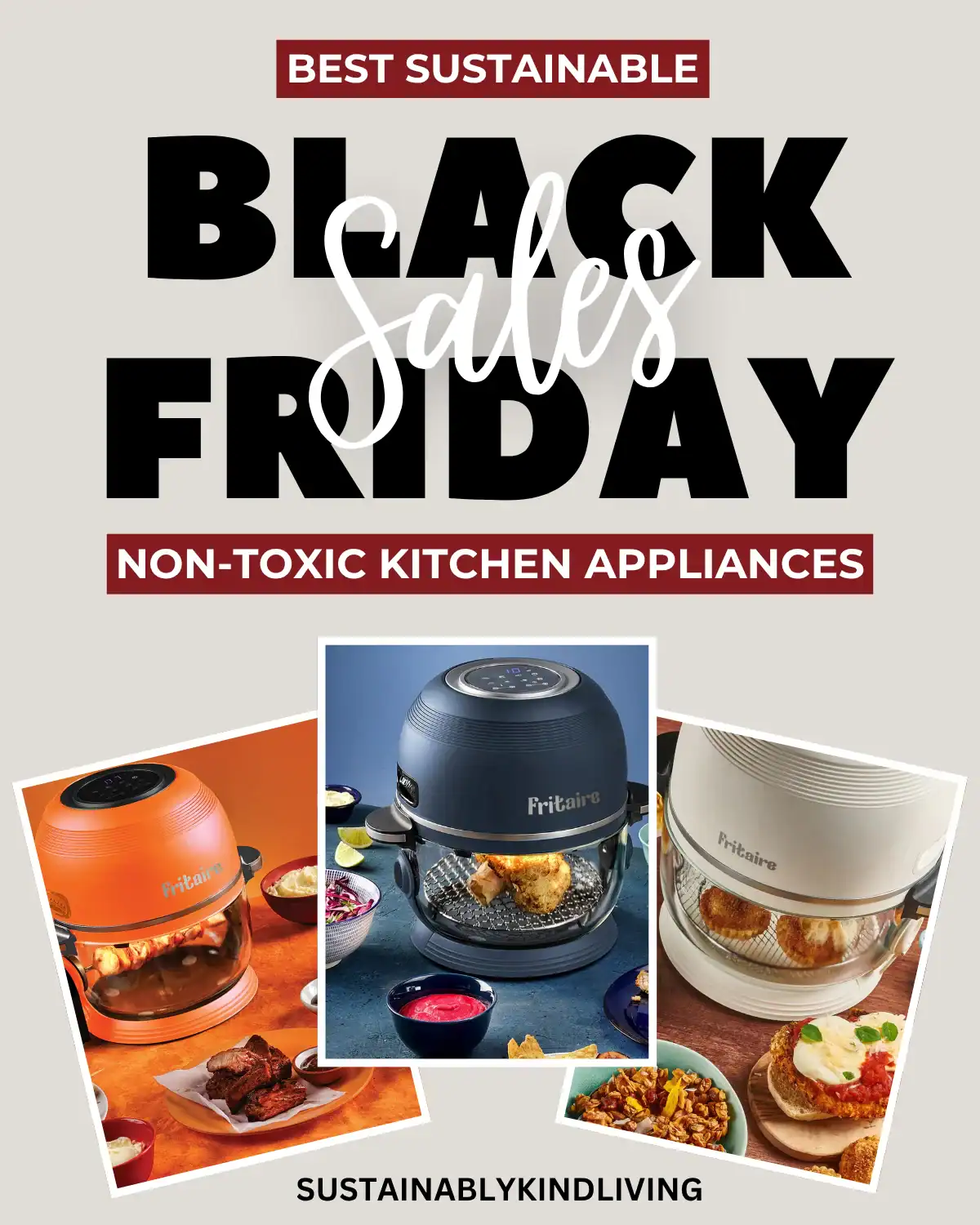 Fritaire non-toxic air fryers made without Teflon or coatings, offering safer, PFAS-free cooking performance for healthy Black Friday kitchen savings.
