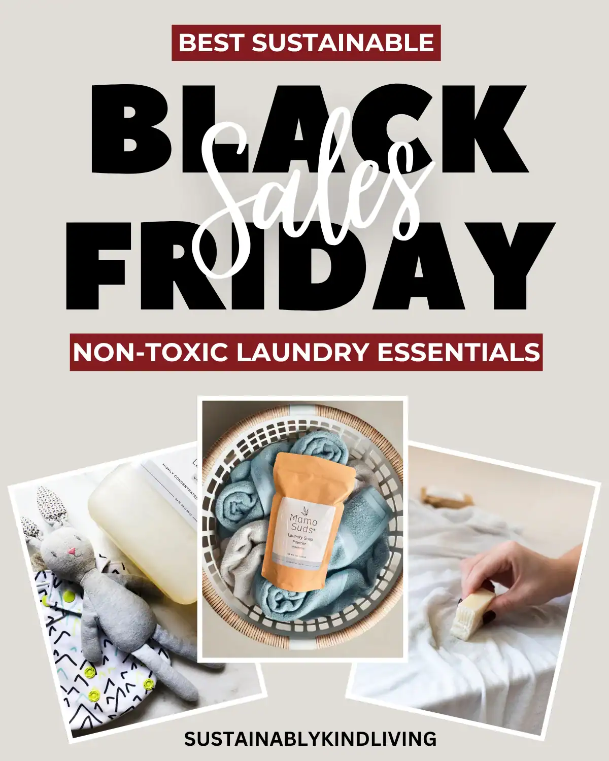 MamaSuds non-toxic laundry essentials made with simple, biodegradable ingredients, perfect for eco-friendly Black Friday cleaning deals.