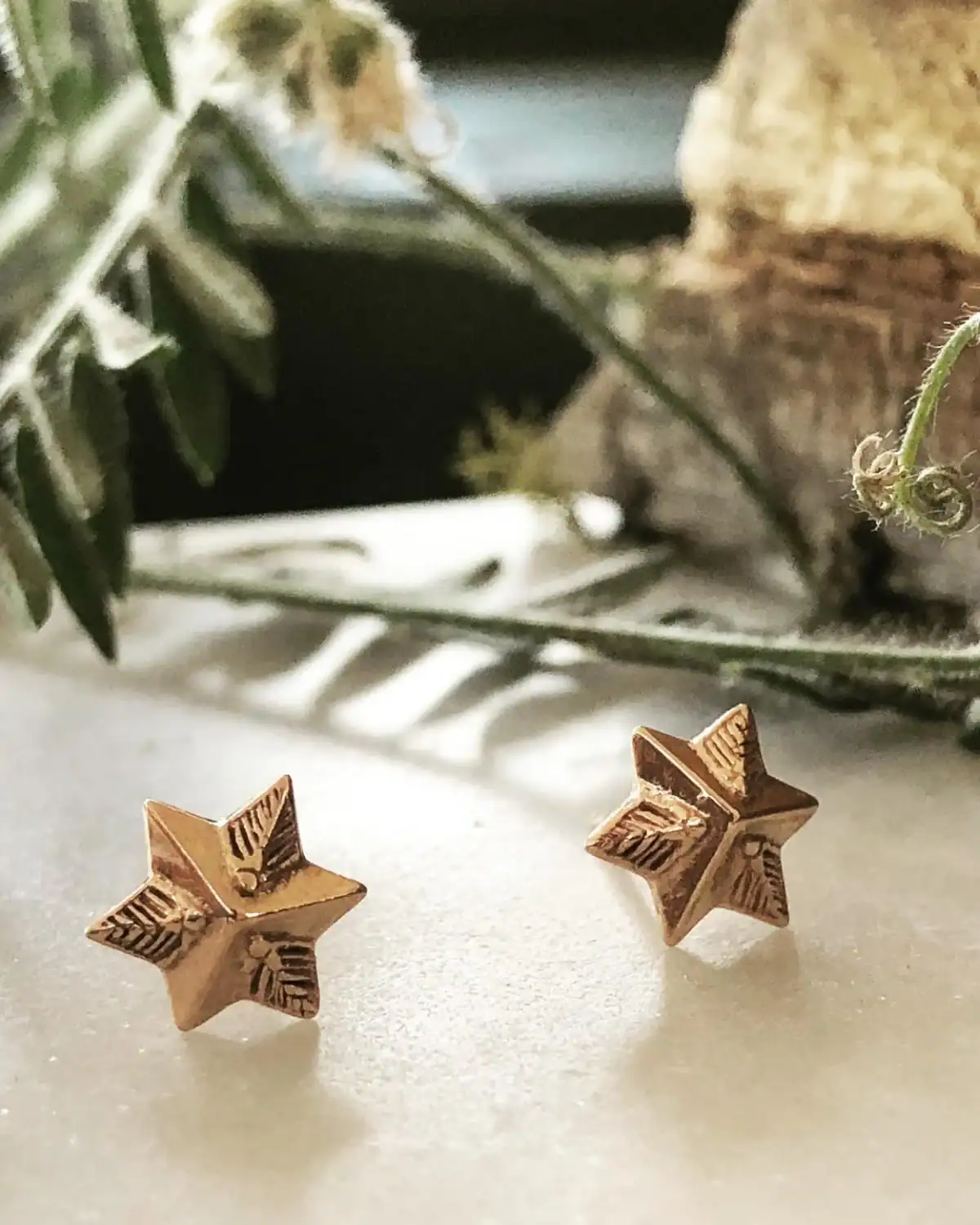 Astor & Orion stud earrings made from recycled metals, minimalist and ethical sustainable jewelry gift for Mom.