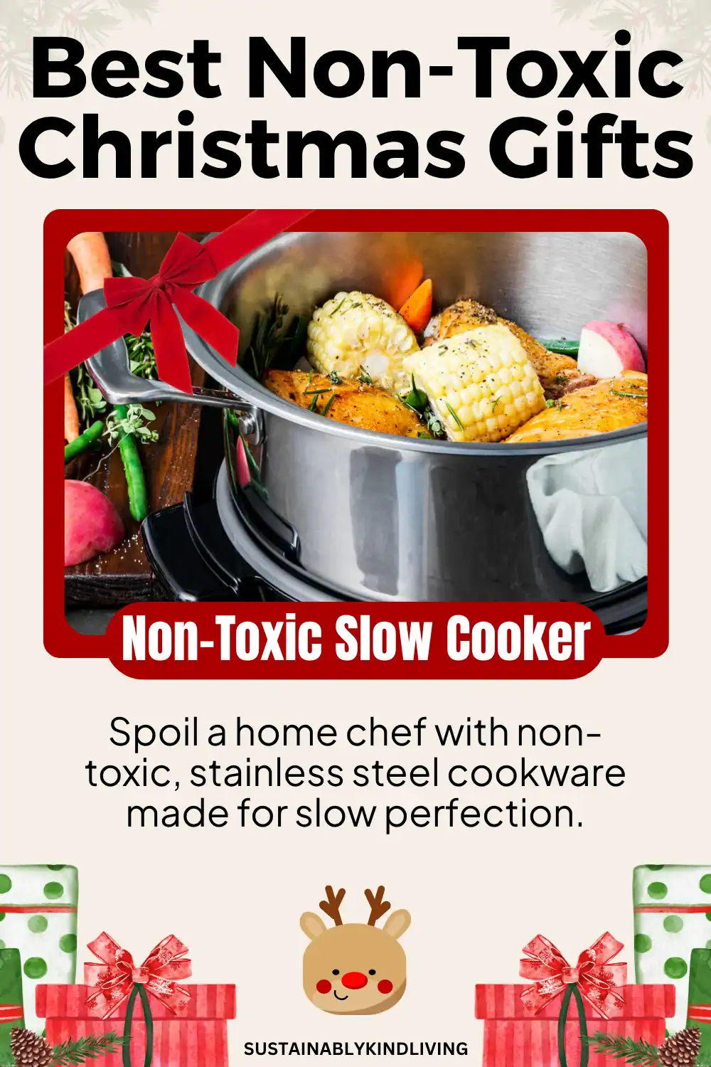 360 Cookware stainless steel slow cooker – healthy holiday gift idea.