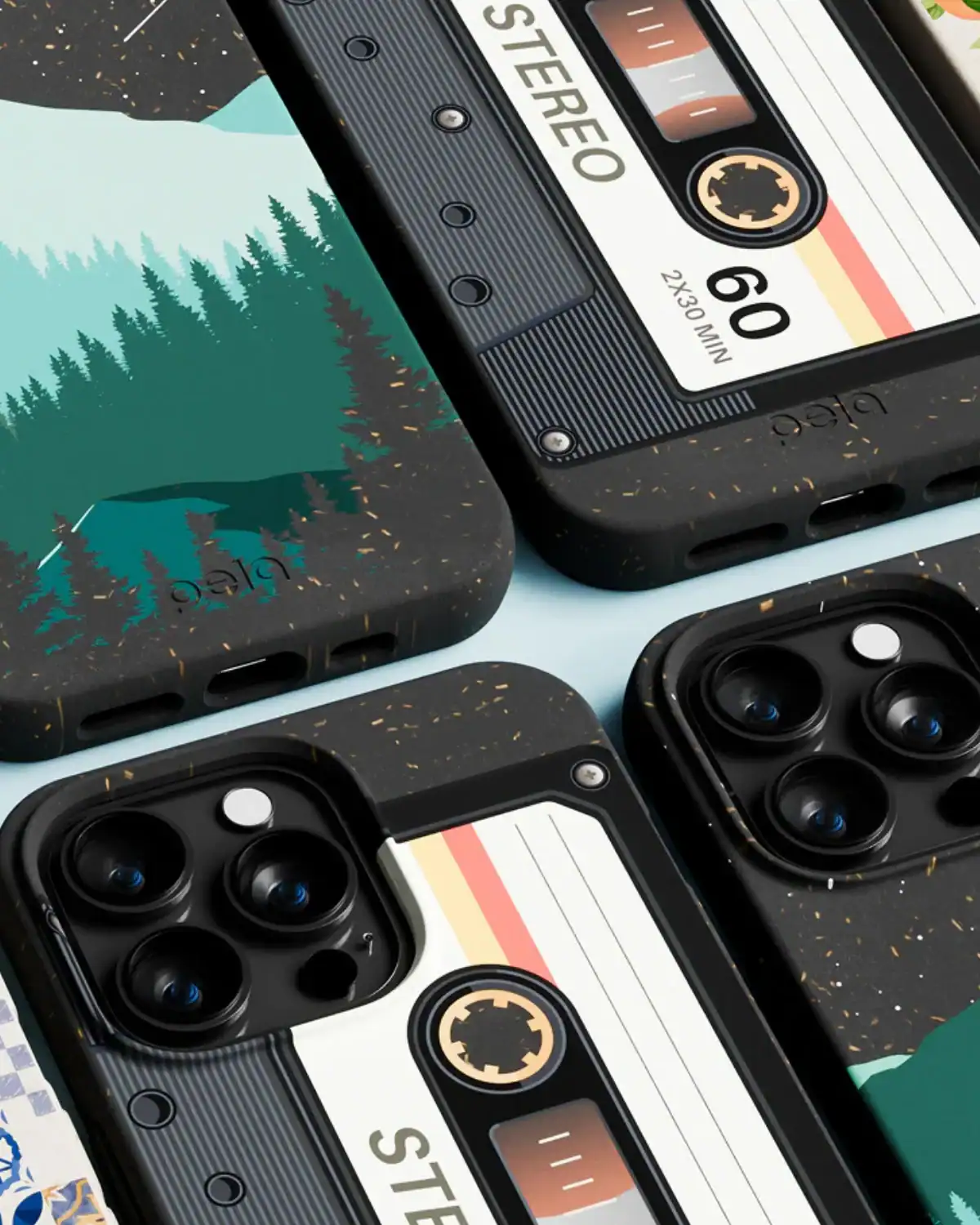 Pela compostable phone case made from plant-based materials, giving dad durable, plastic-free protection for his device.
