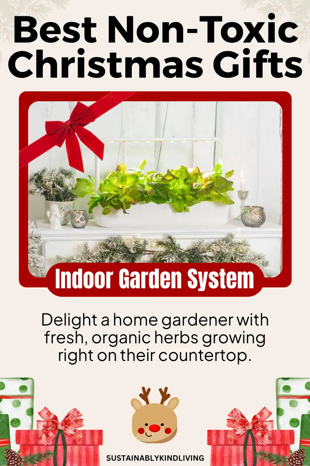 Indoor herb garden gift set by Click & Grow – chemical-free Christmas idea.