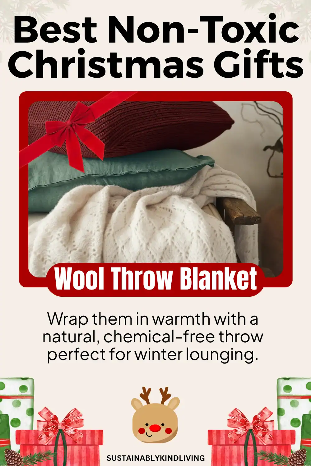 GOTS certified organic wool throw blanket by Coyuchi – toxin-free cozy gift.