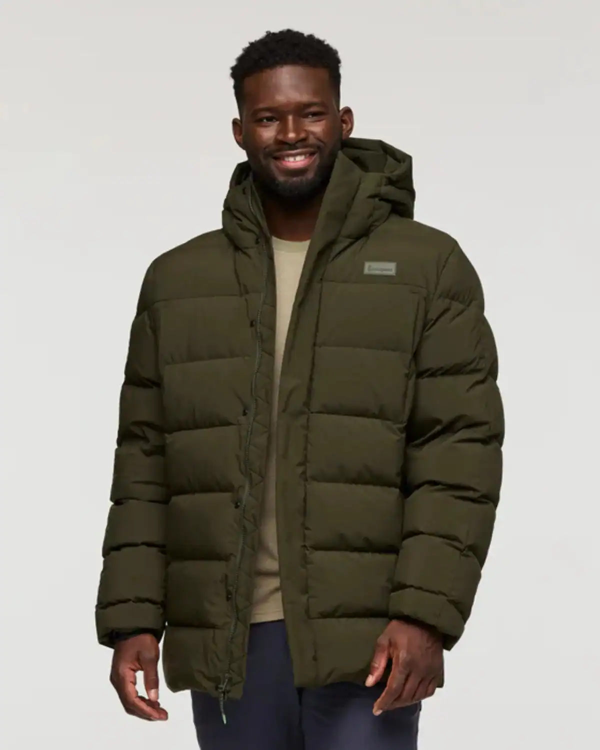 Cotopaxi Alivio recycled down puffer jacket with Fair Trade construction, a warm, durable, planet-friendly layer for dads.