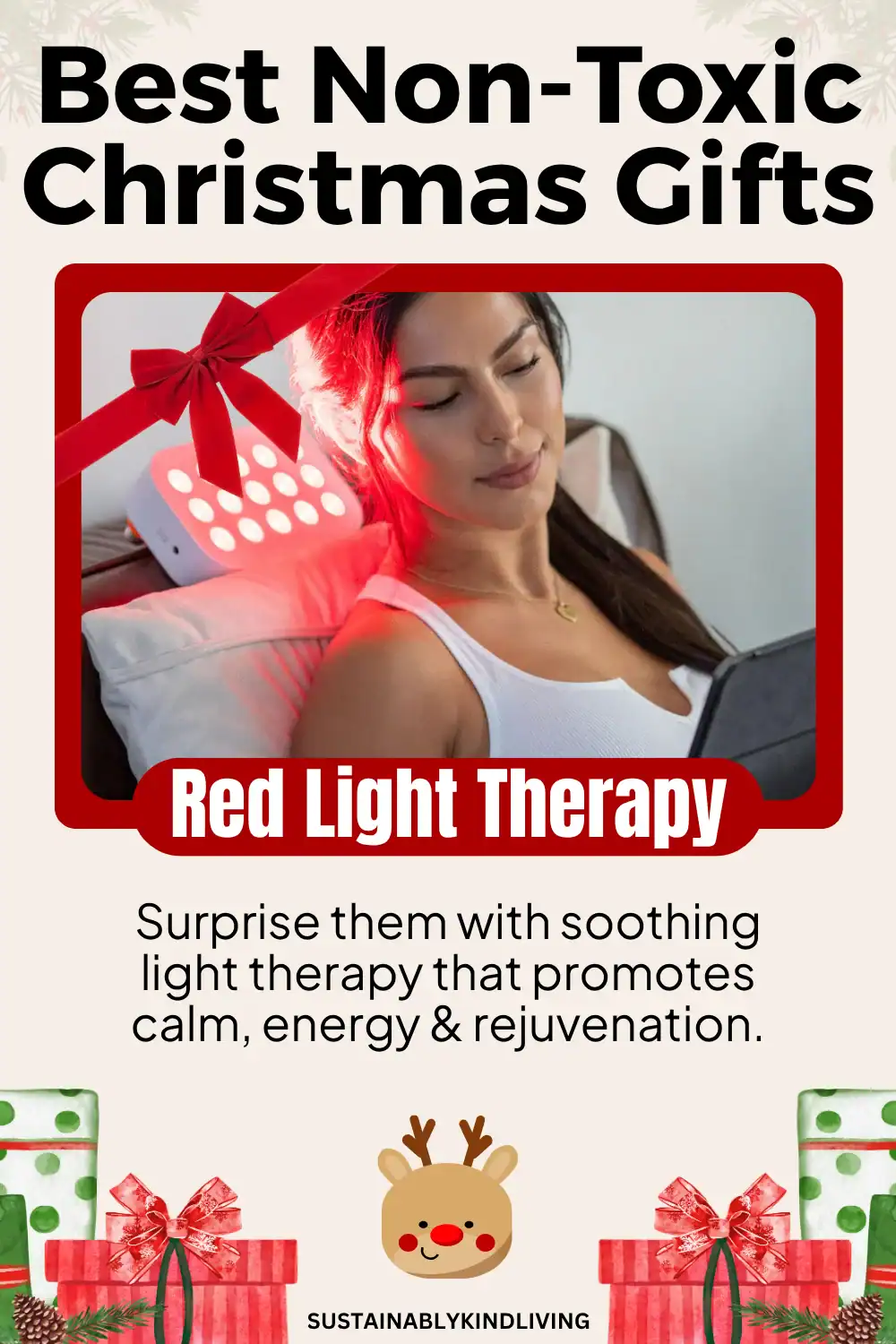 Portable red light therapy device by LumeBox – clean beauty wellness gift.