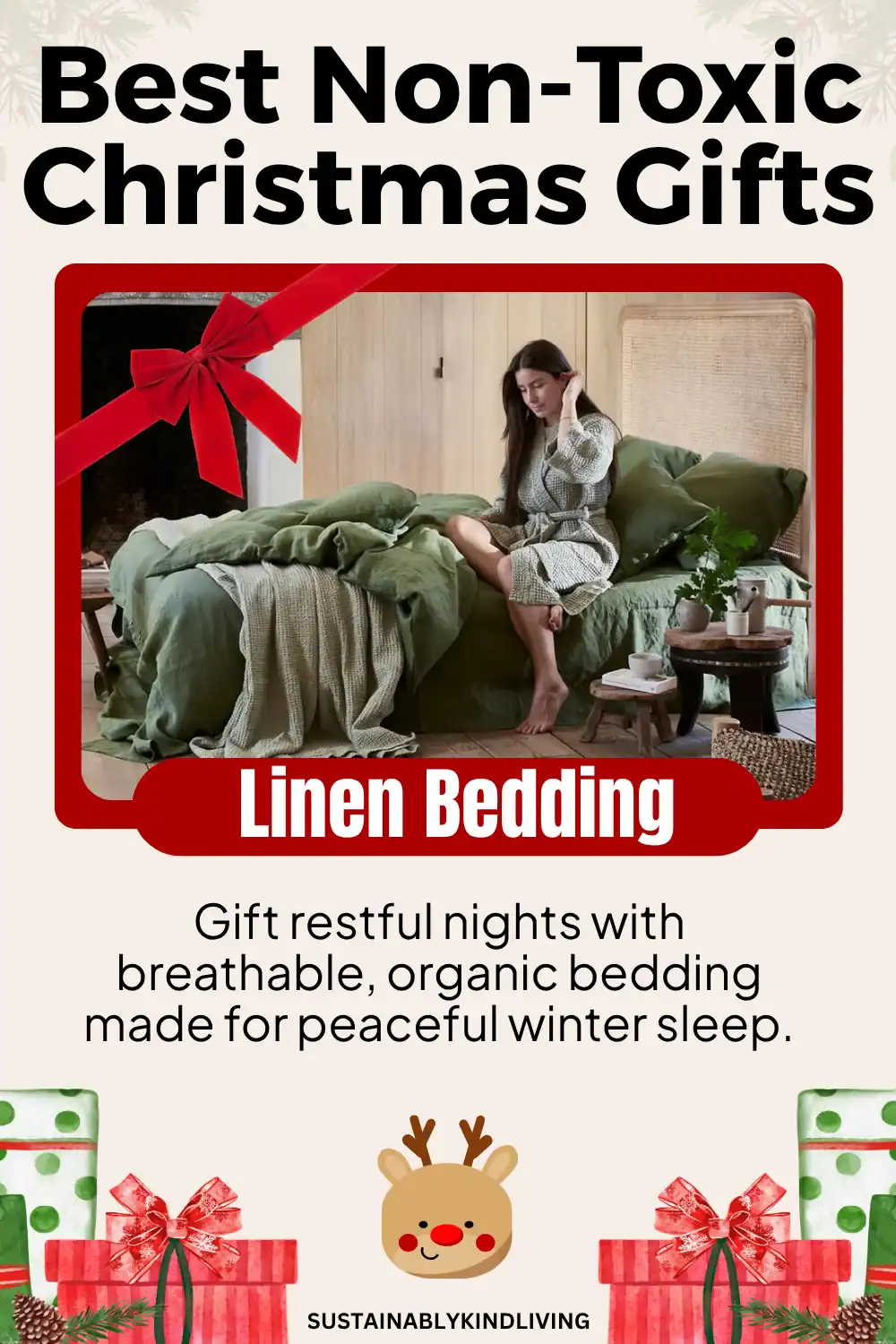 Magic Linen bedding set – OEKO-TEX certified holiday gift for clean living.