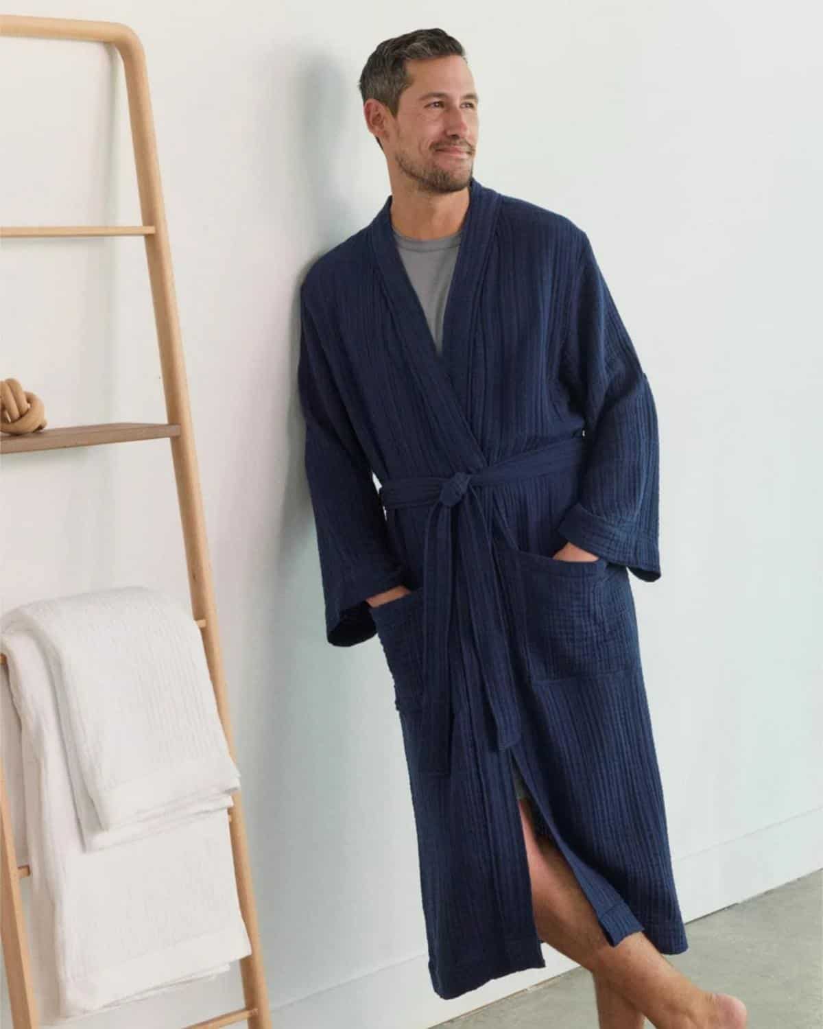 Collection of sustainable and non-toxic gifts for dads including coffee gear, organic cotton clothing, cookware, wellness products, and outdoor essentials.