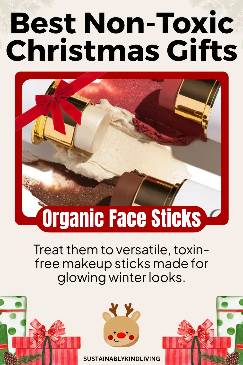 USDA organic face sticks set by Ogee – toxin-free blush, bronzer, and highlighter.