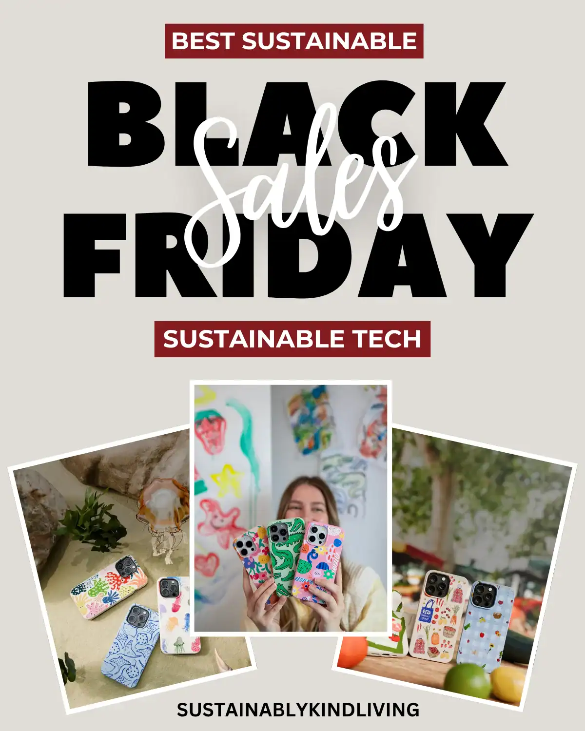 Pela Case compostable phone covers and plastic free tech accessories promoted in Black Friday eco friendly discounts.