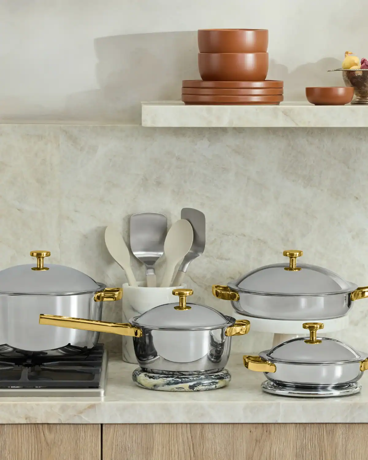 Our Place titanium cookware with PFAS-free construction and durable tri-ply design, an elevated non-toxic cooking gift for dads.