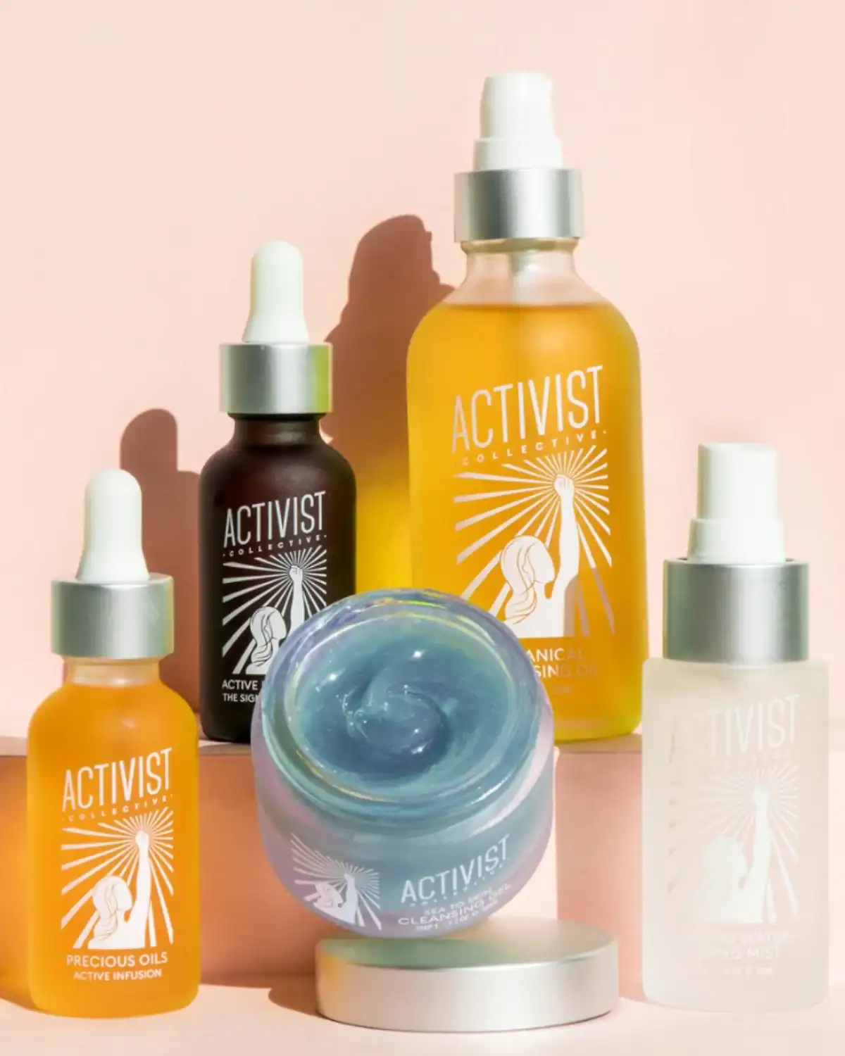 Vegan skincare Activist serums.
