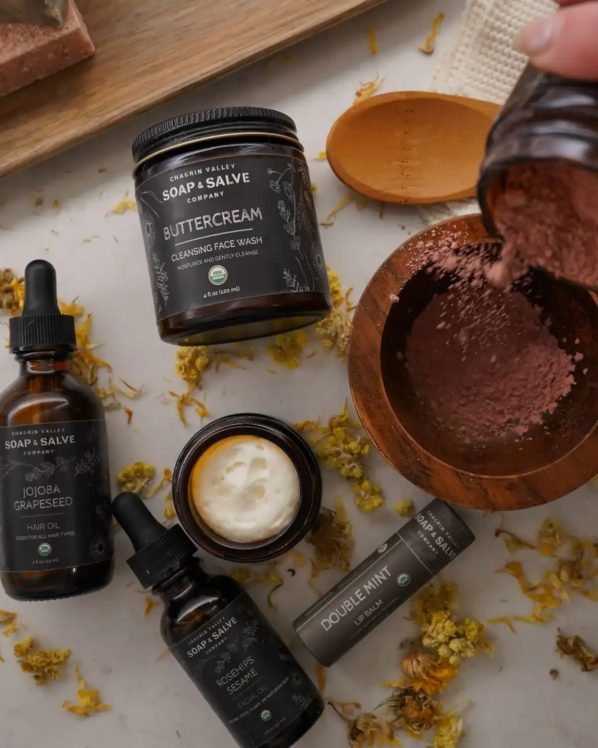 Budget friendly organic skincare from Chagrin Valley.