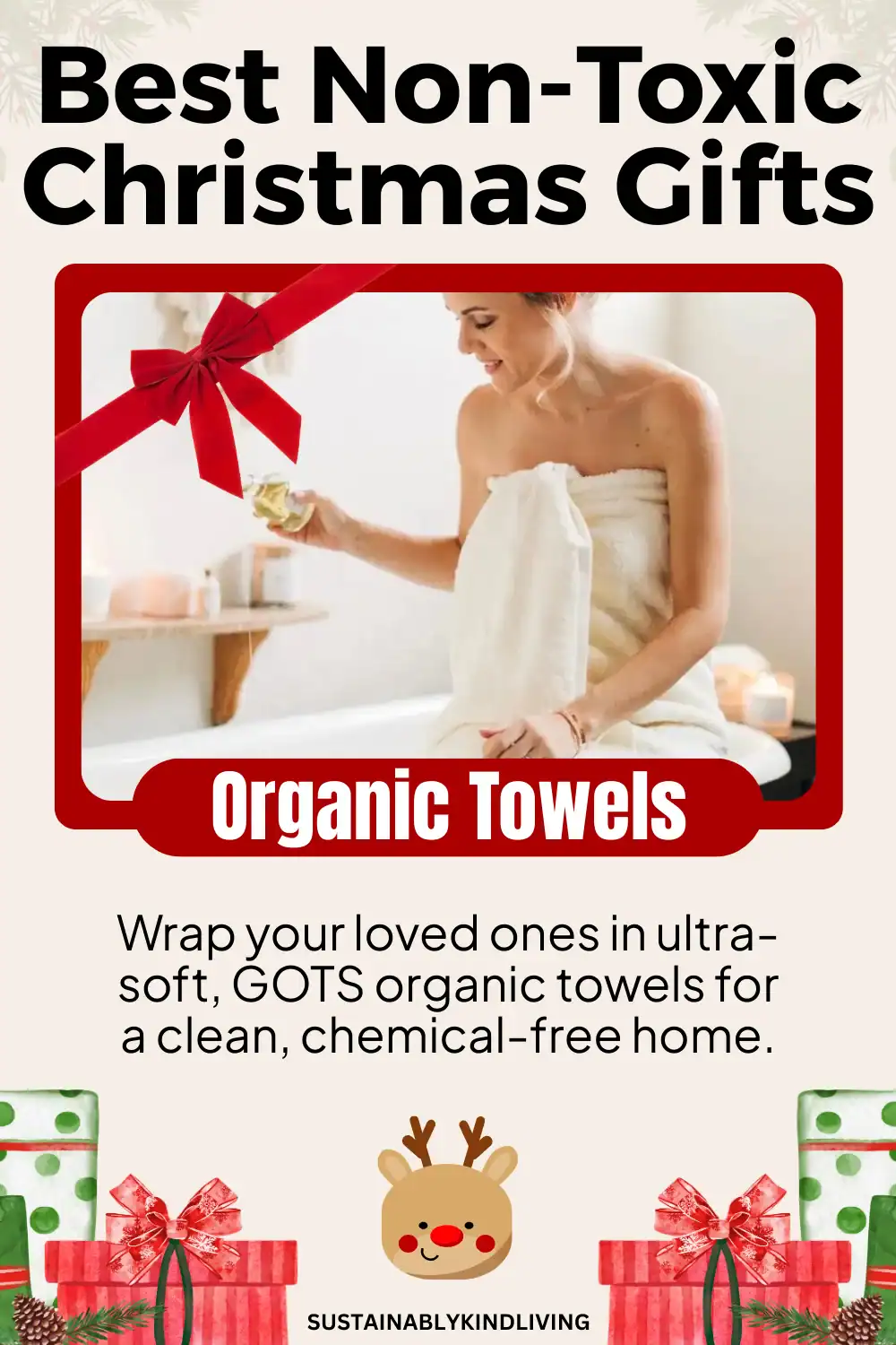 Delilah Home organic cotton towels – GOTS-certified holiday gift for non-toxic, clean living.