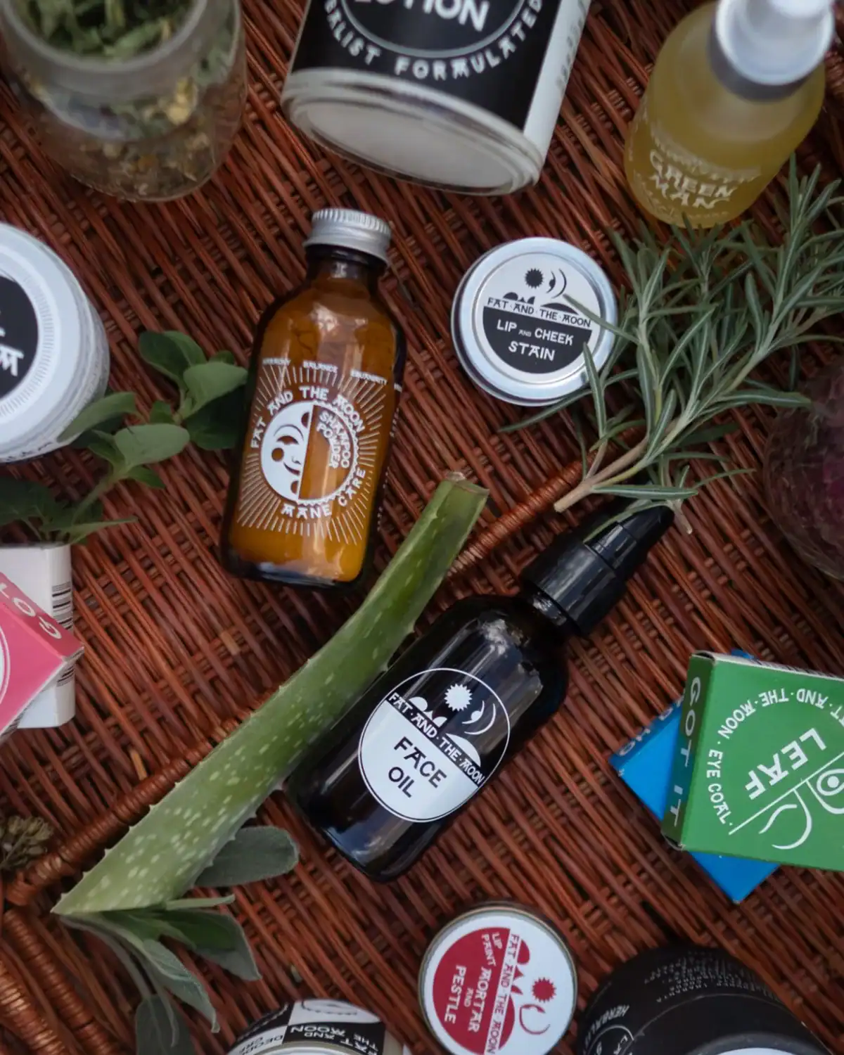 Plant based skincare by Fat and the Moon.