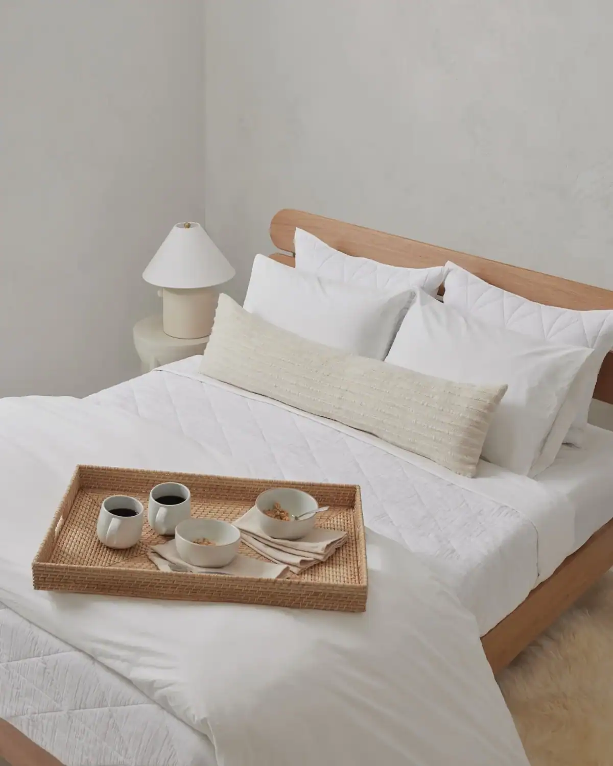 Pact GOTS certified organic cotton percale sheets in breathable non-toxic bedding.