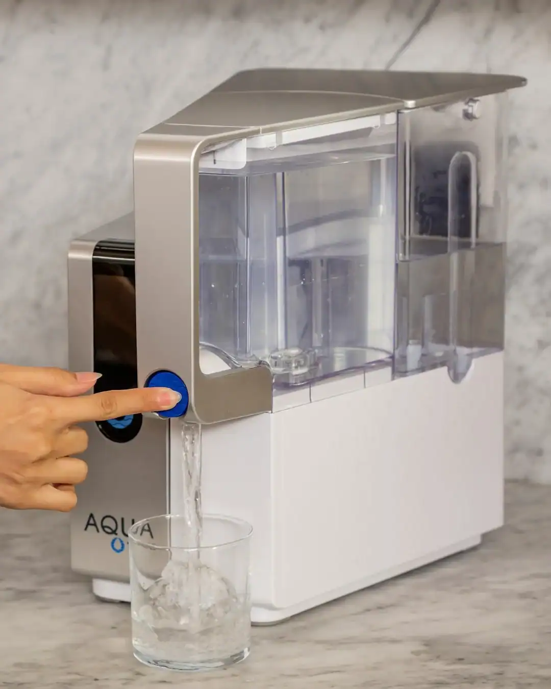 AquaTru countertop reverse osmosis system for removing PFAS from drinking water.