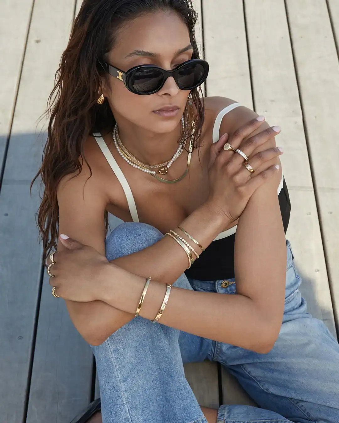 Aurate sustainable fine jewelry made with recycled gold and conflict-free diamonds.