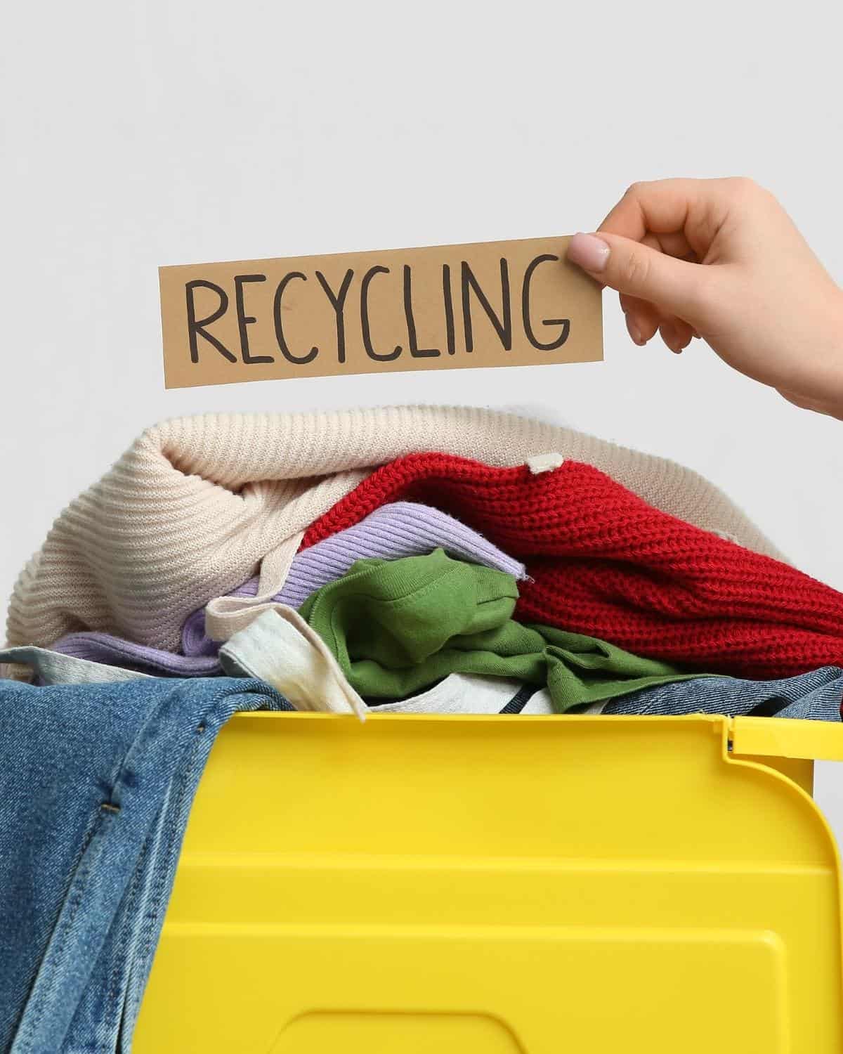Best places to recycle old clothes that cannot be donated, including textile recycling programs and sustainable clothing disposal options.