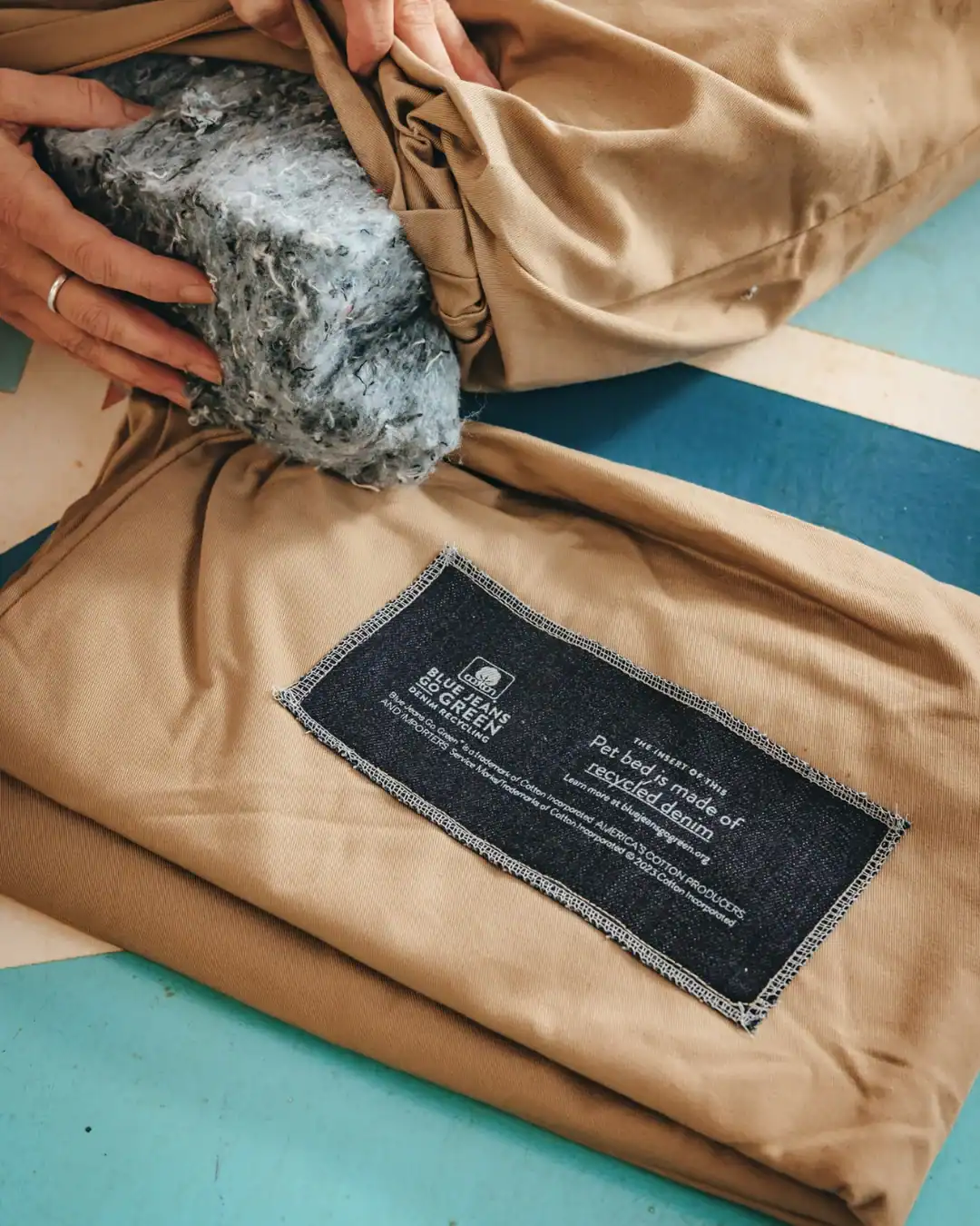Blue Jeans Go Green program turning denim into insulation.