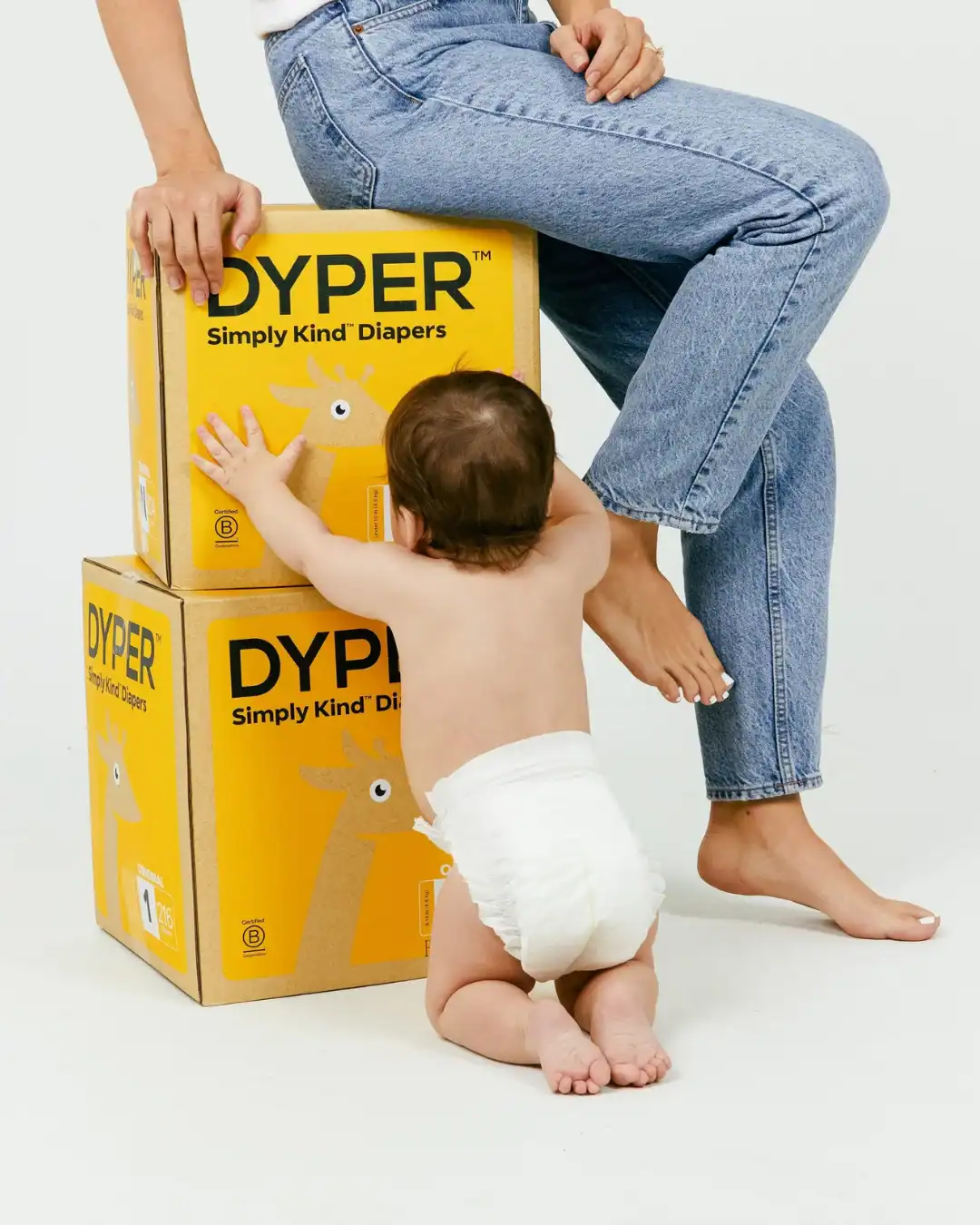 Dyper bamboo disposable diapers with optional REDYPER composting program.