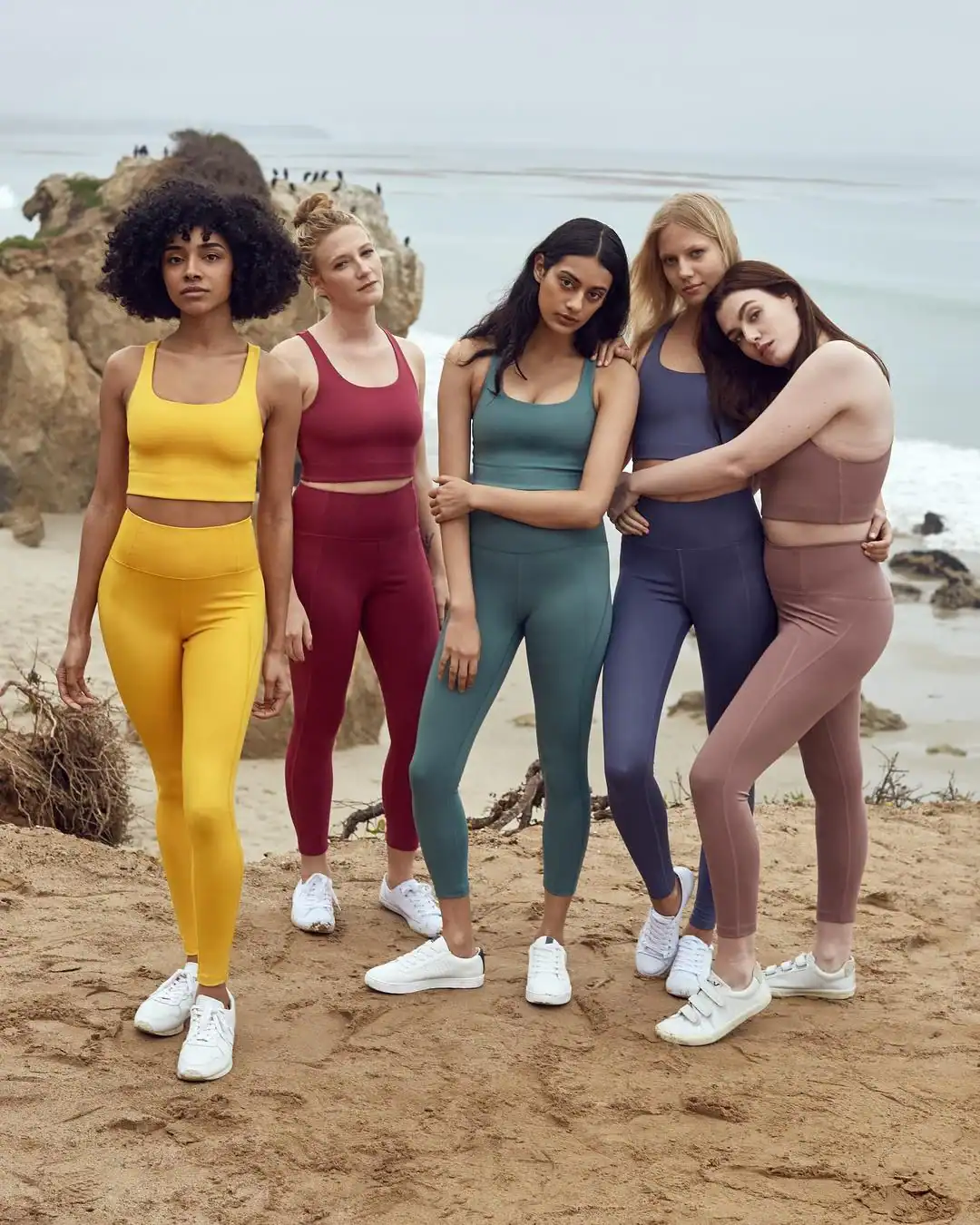 Girlfriend Collective leggings and activewear that fit shorter frames without bunching.