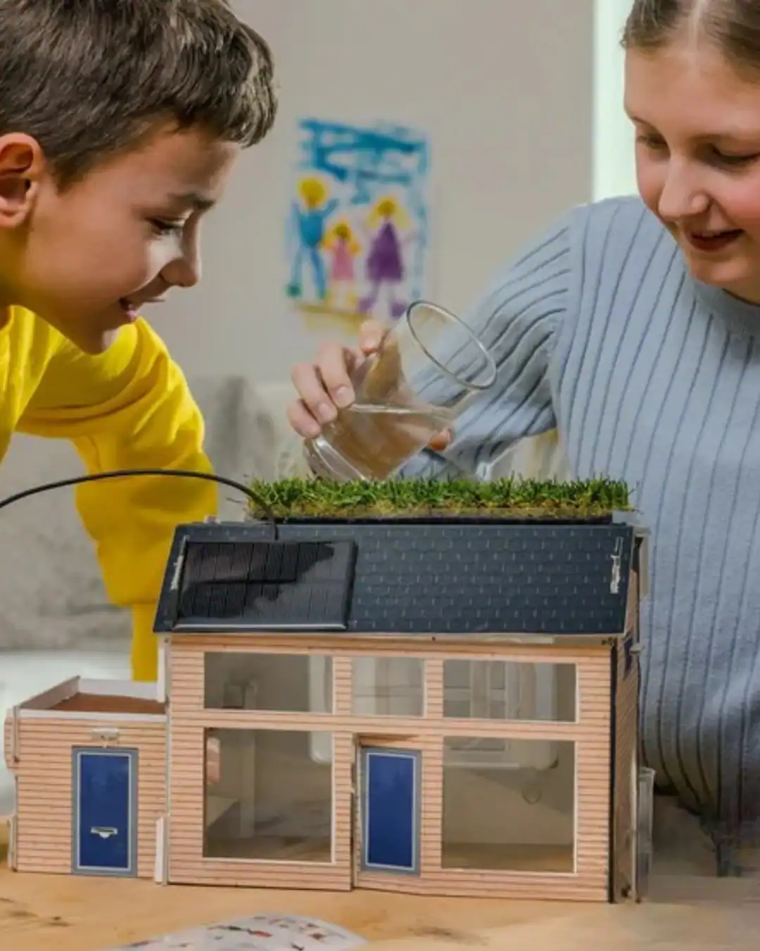Sustainable engineering kit for kids focused on renewable energy.