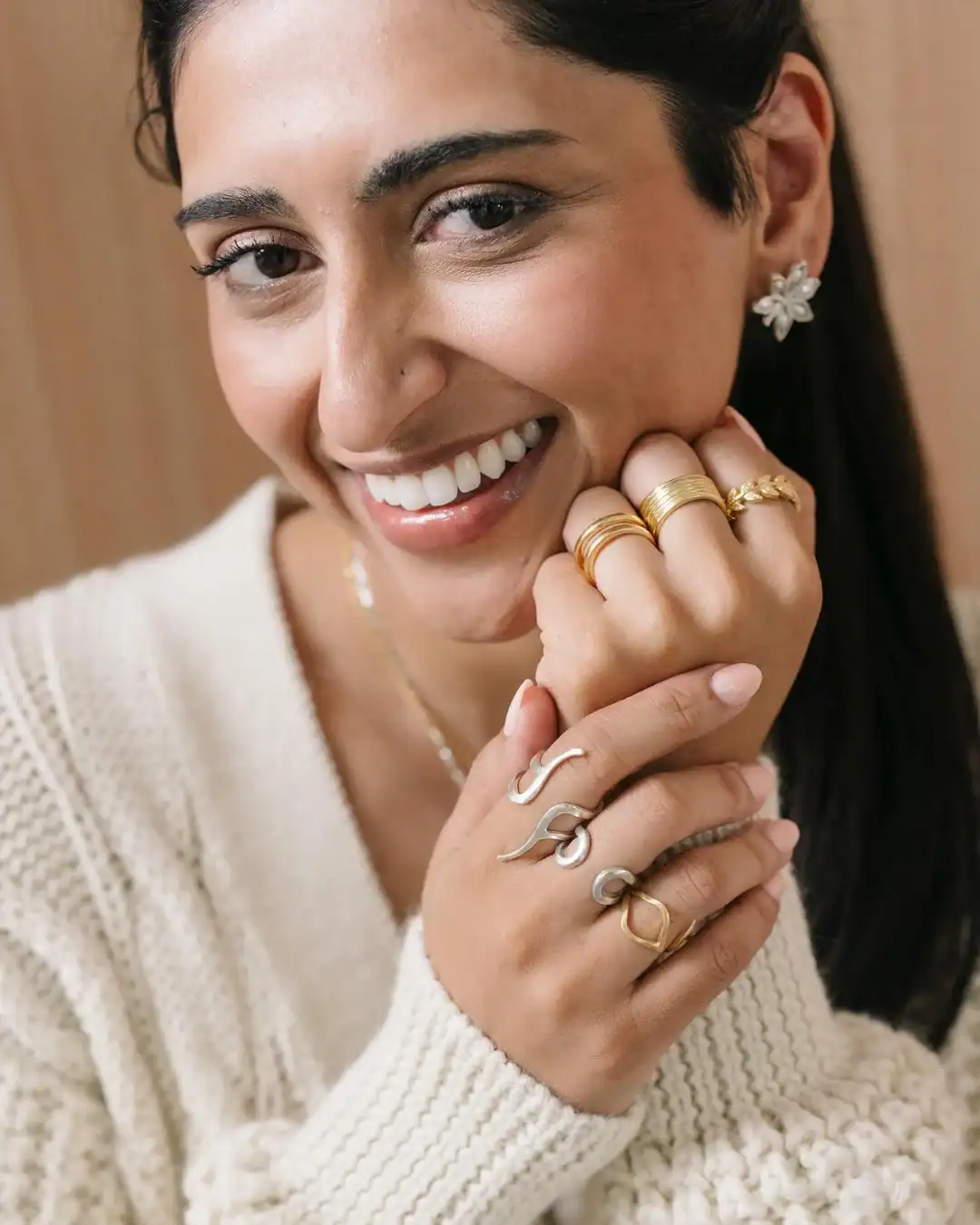 Laura Elizabeth Jewelry nature-inspired jewelry made with recycled metals and low-impact production.